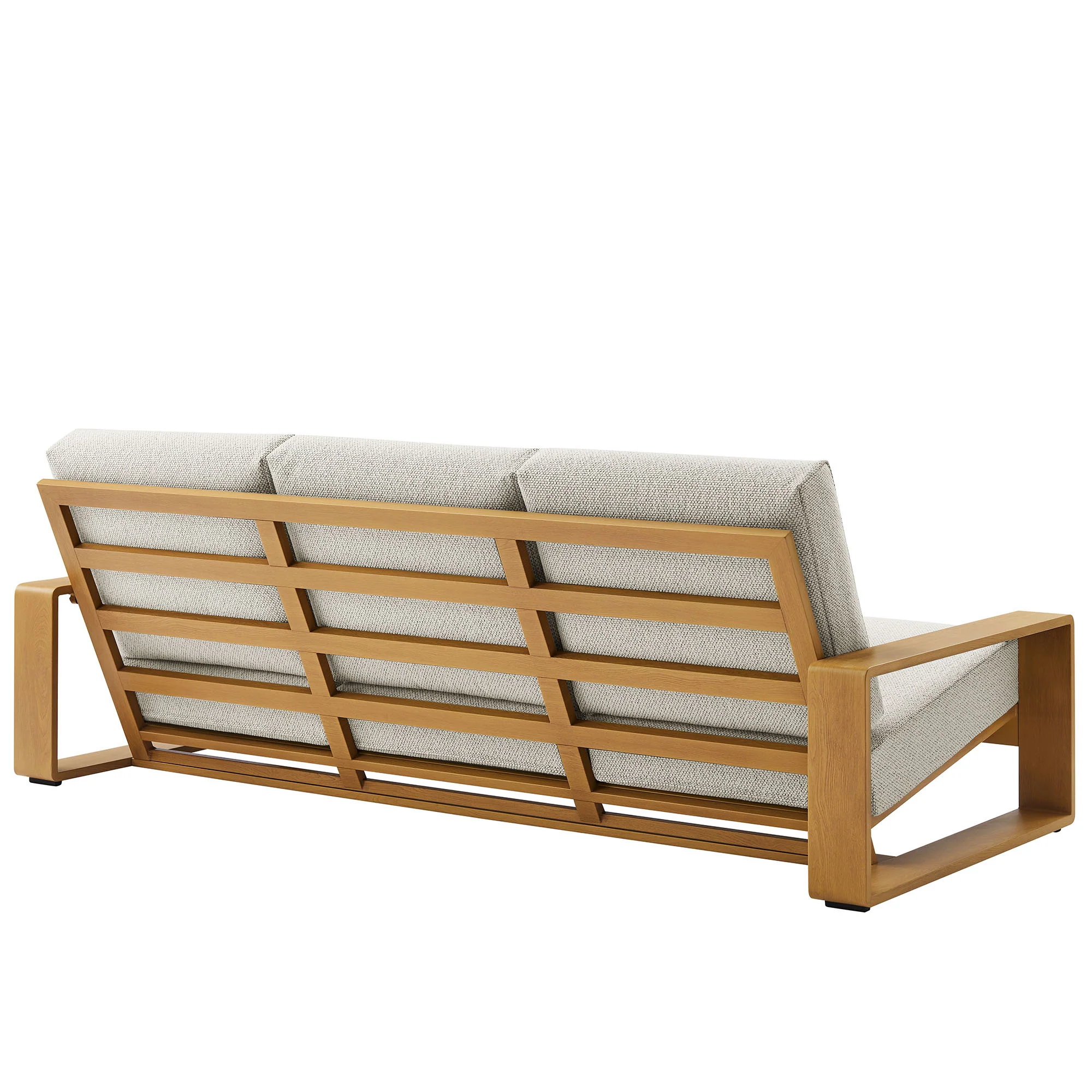 Lirienne 2-Piece Outdoor Patio Aluminum Faux Wood Furniture Set - Image 9