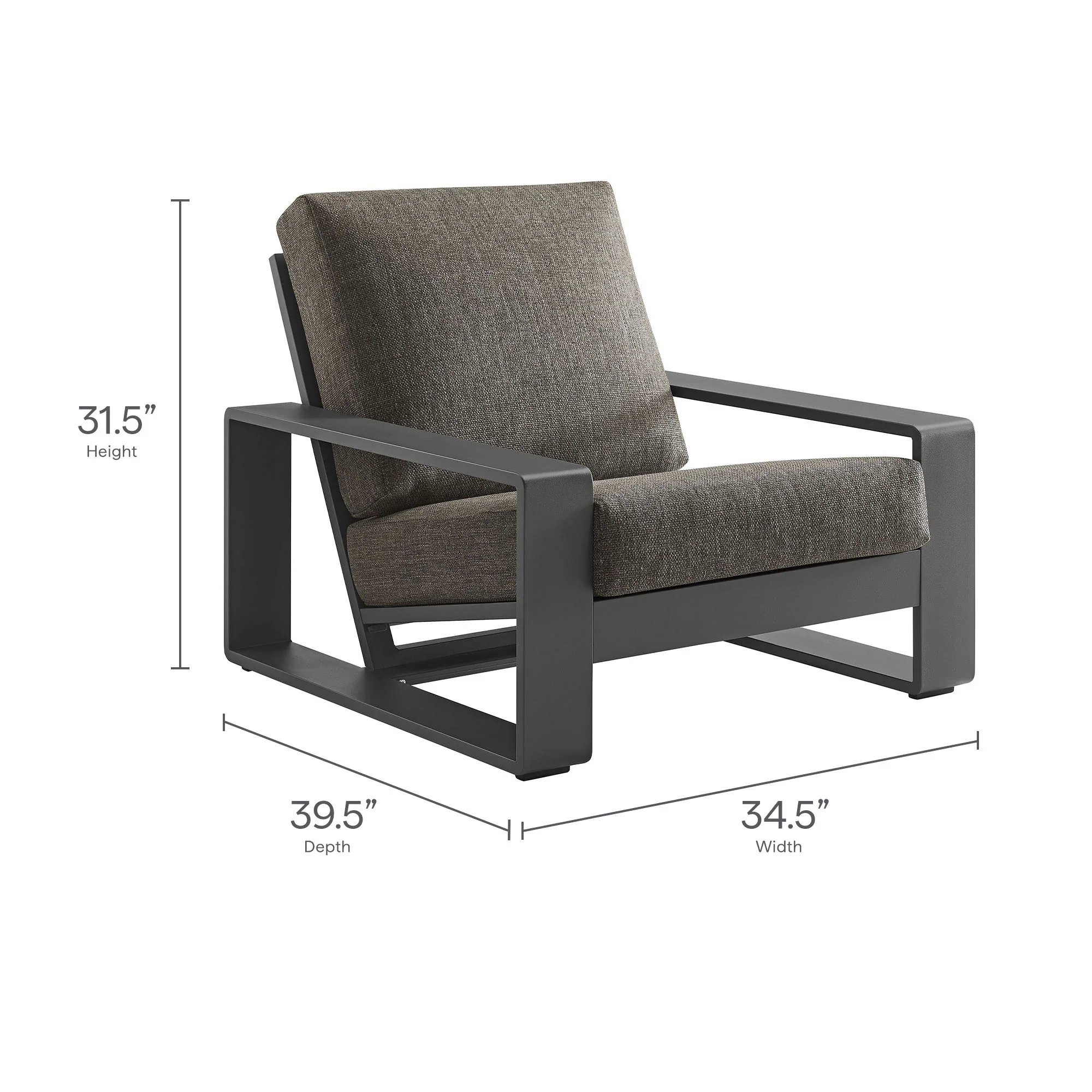 Lirienne 4-Piece Outdoor Patio Aluminum Furniture Set by Modway - Image 10