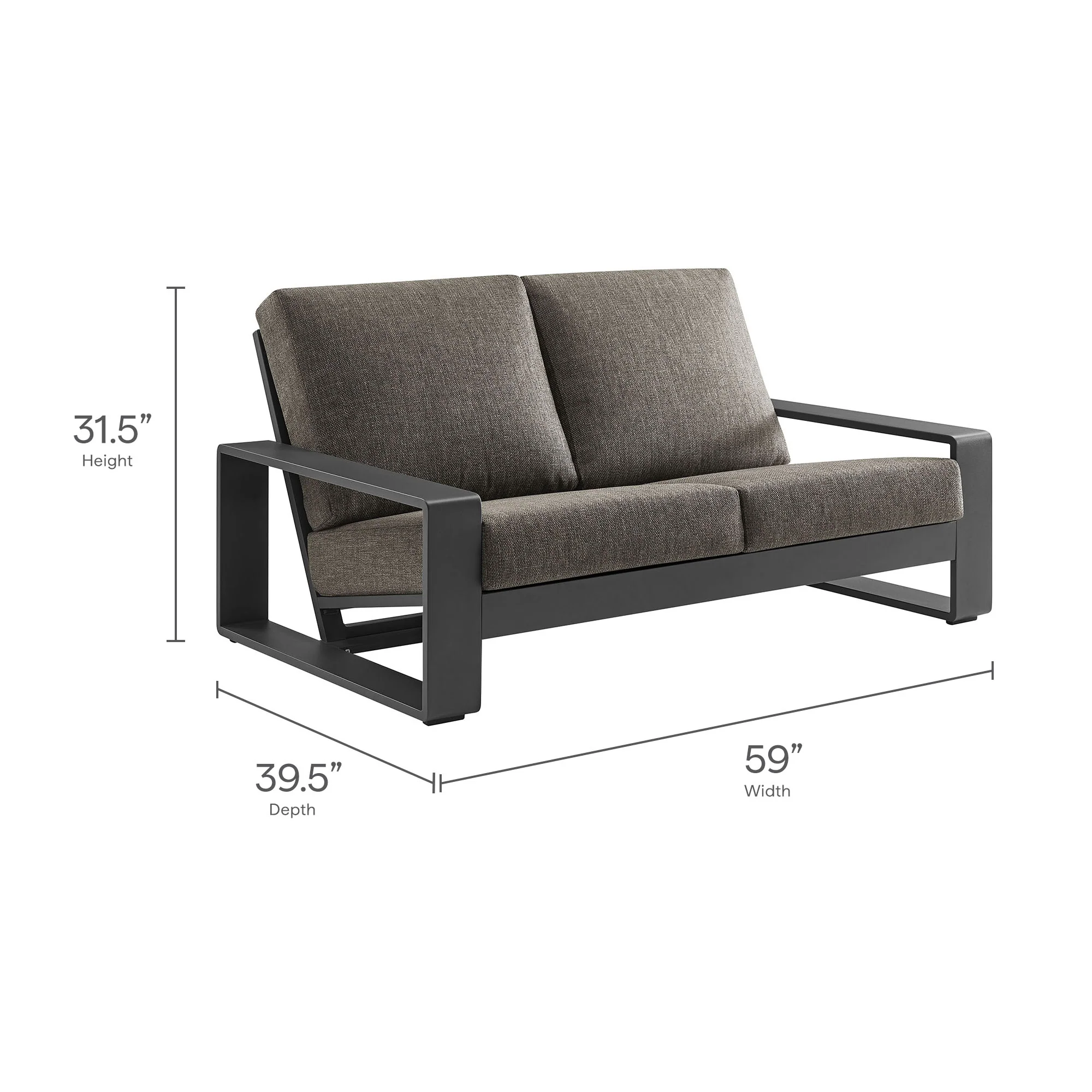 Lirienne 4-Piece Outdoor Patio Aluminum Furniture Set by Modway - Image 14