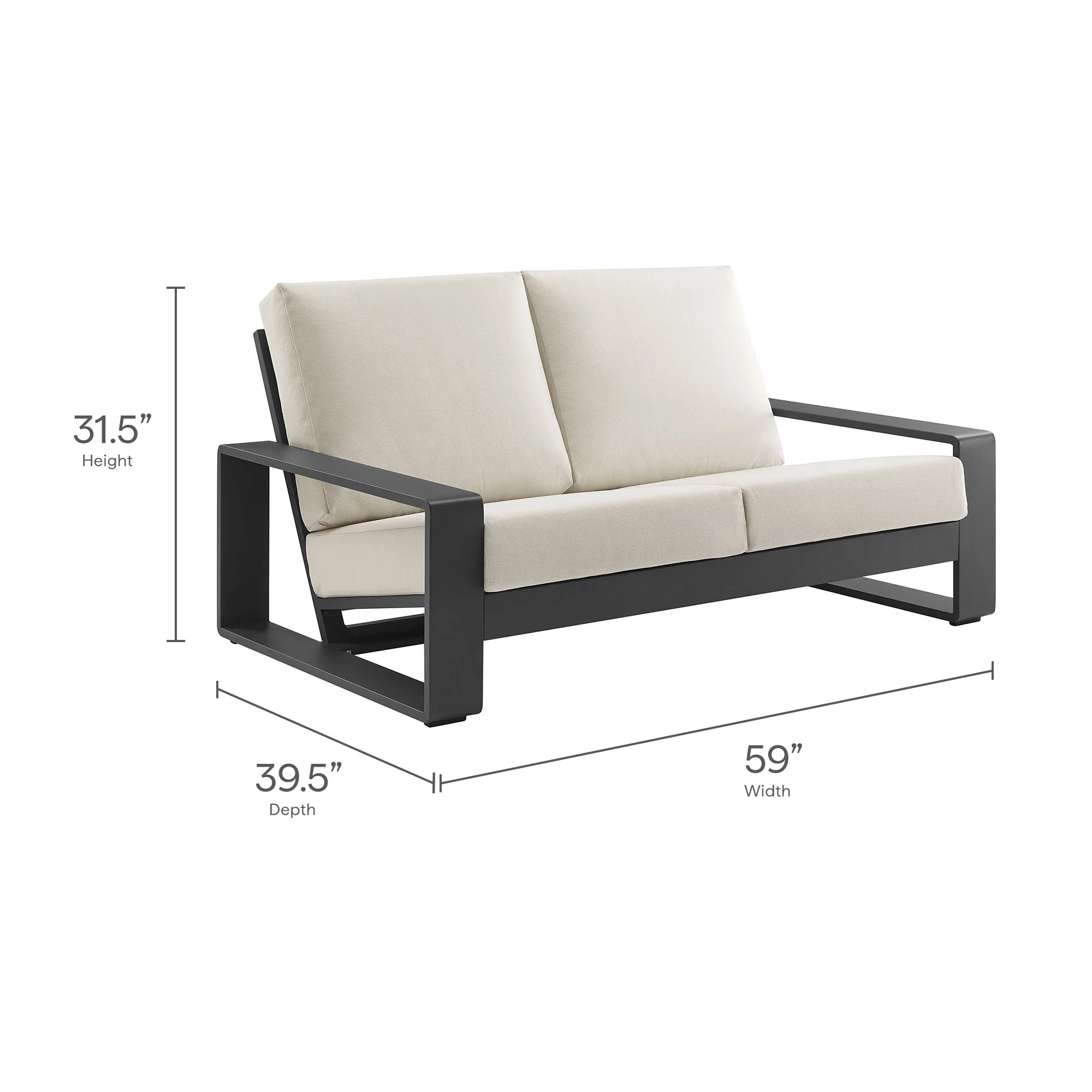 Lirienne 4-Piece Outdoor Patio Aluminum Furniture Set by Modway - Image 15