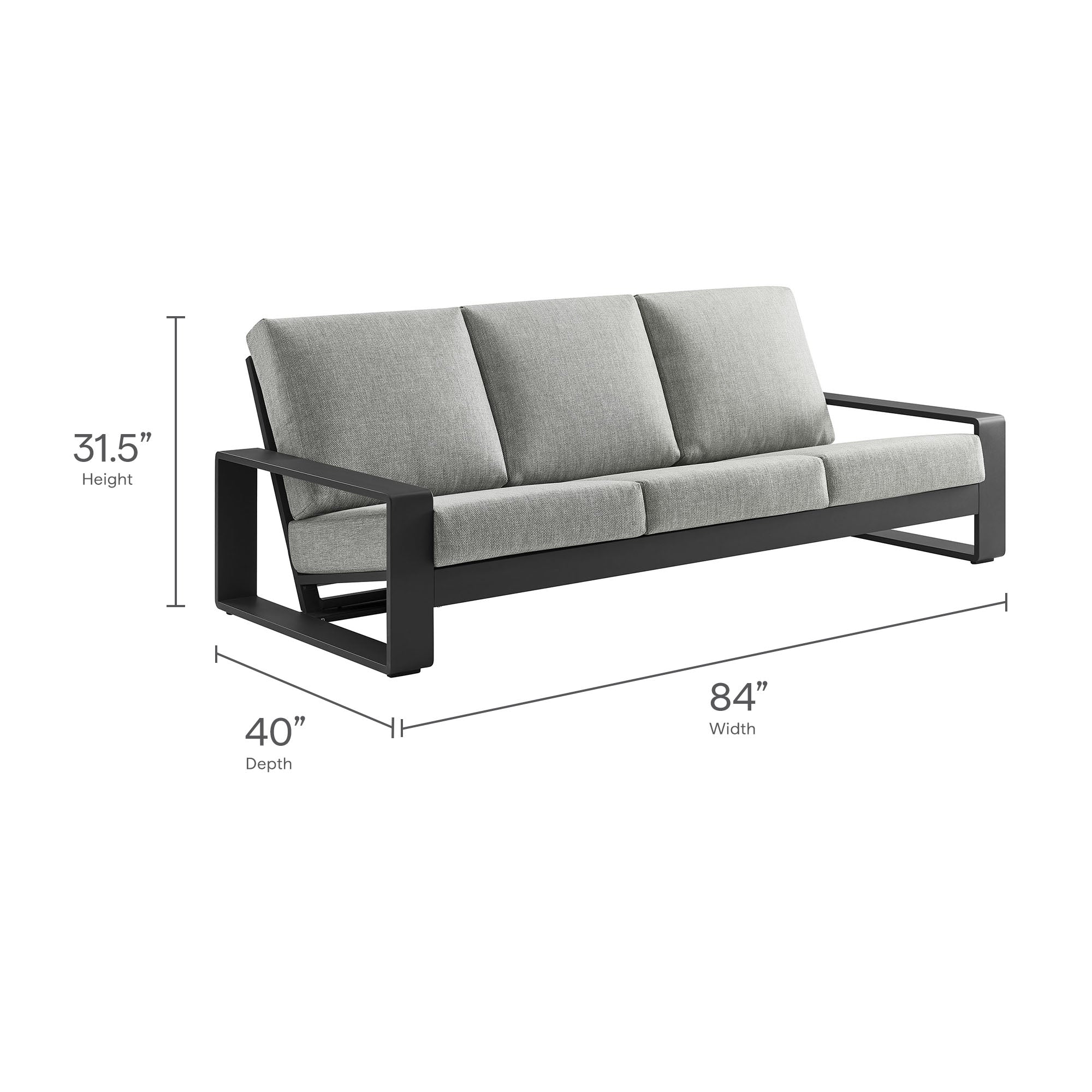 Lirienne 4-Piece Outdoor Patio Aluminum Furniture Set by Modway - Image 14