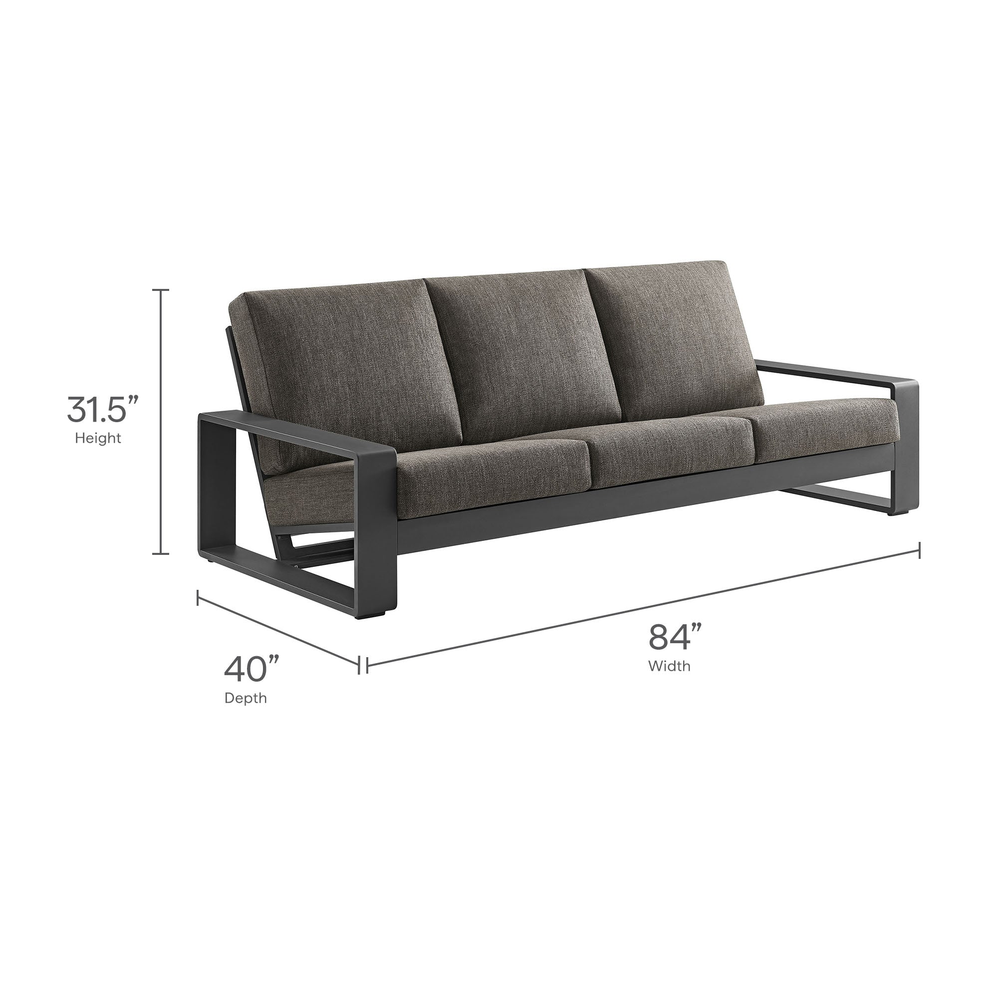 Lirienne 4-Piece Outdoor Patio Aluminum Furniture Set by Modway - Image 15