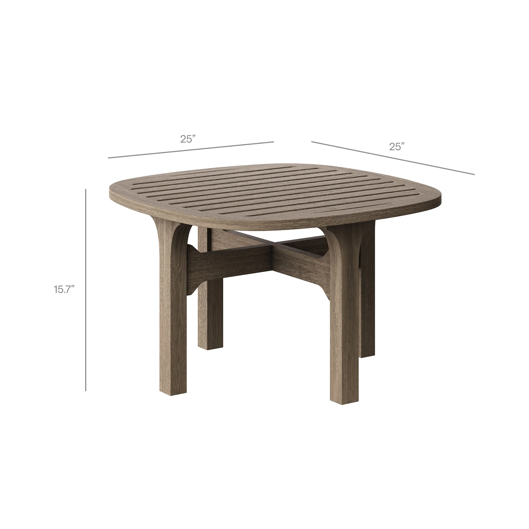 Saratoga 3-Piece Outdoor Patio Teak Wood Furniture Set - Image 4